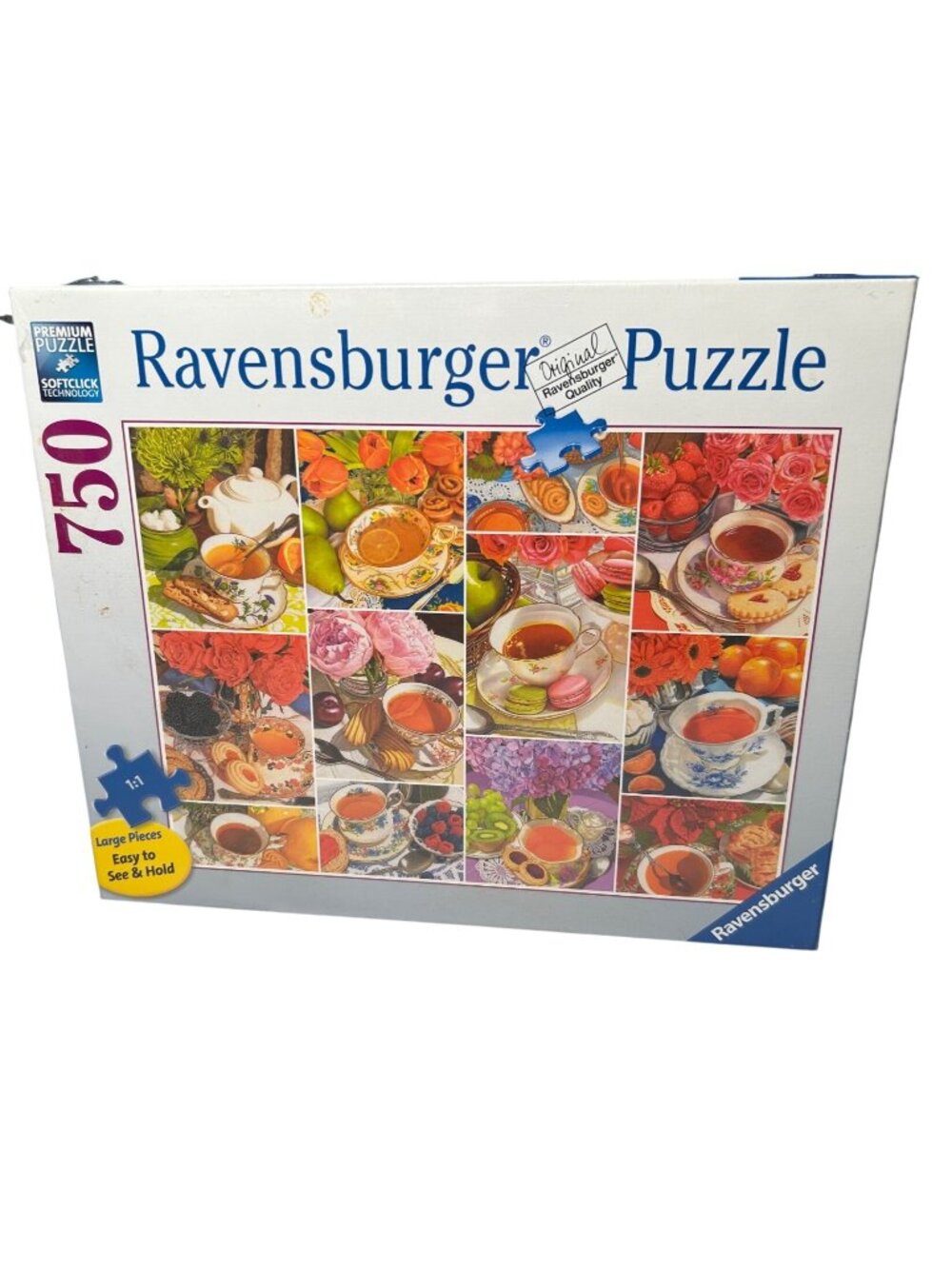 NEW Ravensburger 750 Piece Tea Time Puzzle Large Pieces Softclick No. 171903